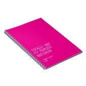 Totally Not My Murder Notebook – Funny Dark Humor  Notizblock (Rechte Seite)