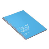 Totally Not My Murder Notebook – Funny Dark Humor  Notizblock (Rechte Seite)