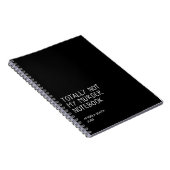 Totally Not My Murder Notebook – Funny Dark Humor  Notizblock (Rechte Seite)