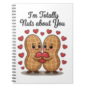💕 Totally Nuts über Sie - Niedliche Erdnussbaum-L Notizblock (Vorderseite)
