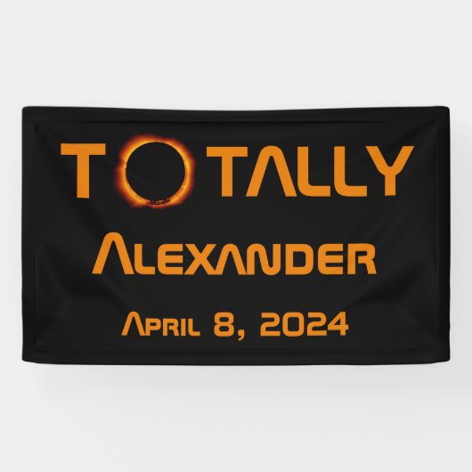 Totally Personal 2024 Solar Eclipse Banner (Horizontal)