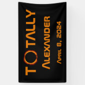 Totally Personal 2024 Solar Eclipse Banner (Vertikal)