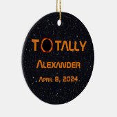 Totally Personal 2024 Solar Eclipse Keramik Ornament (Rechts)