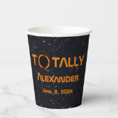 Totally Personal 2024 Solar Eclipse Pappbecher (Vorderseite)