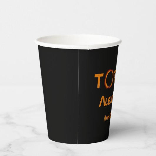 Totally Personal 2024 Solar Eclipse Pappbecher (Rechts)