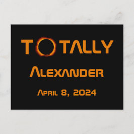 Totally Personal 2024 Solar Eclipse Postkarte