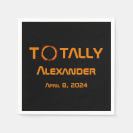 Totally Personal 2024 Solar Eclipse Serviette