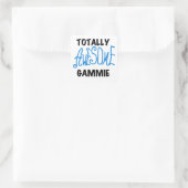 Totally Phantastisch Gammie Blue Tshirts und Gesch Quadratischer Aufkleber (Tasche)