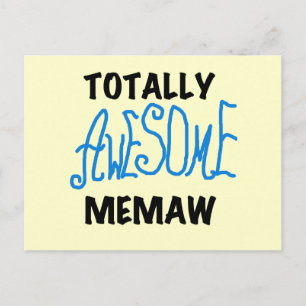 Totally Phantastisch Memaw Blue Tshirts and GIfts Postkarte