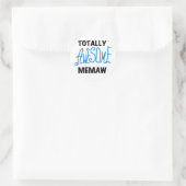Totally Phantastisch Memaw Blue Tshirts and GIfts Runder Aufkleber (Tasche)