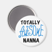 Totally Phantastisch Nanna Blue T - Shirt and GIft Magnet (Vorderseite/Rückseite)