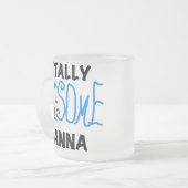 Totally Phantastisch Nanna Blue T - Shirt and GIft Mattglastasse (Vorderseite Links)