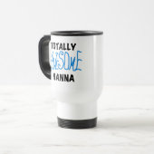 Totally Phantastisch Nanna Blue T - Shirt and GIft Reisebecher (Vorderseite Links)