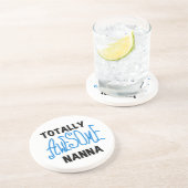 Totally Phantastisch Nanna Blue T - Shirt and GIft Sandstein Untersetzer (Seite)