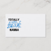 Totally Phantastisch Nanna Blue T - Shirt and GIft Visitenkarte (Rückseite)