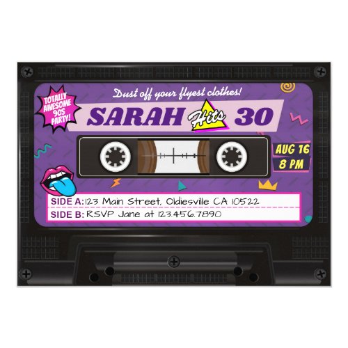 Retro Einladungen 30 Geburtstag Meine Einladungskarten De