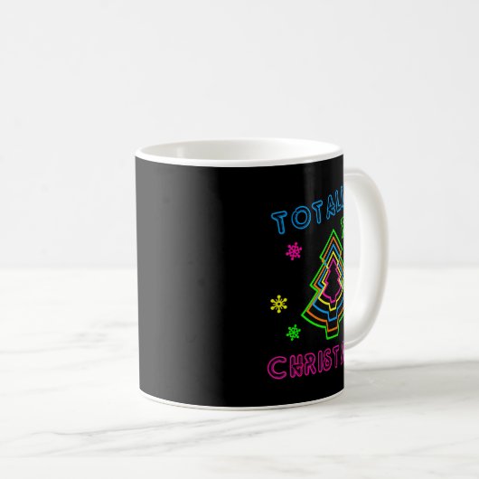 Totally Rad Christmas - 80s Retro Christmas Kaffeetasse (VorderseiteRechts)
