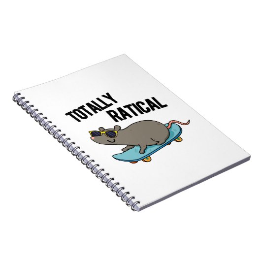 Totally Ratical Funny Ratte Pun Notizblock (Rechte Seite)