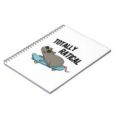 Totally Ratical Funny Ratte Pun Notizblock (Linke Seite)