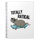 Totally Ratical Funny Ratte Pun Notizblock (Vorderseite)