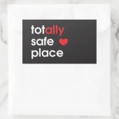 "Totally Safe Place" Alt Aufkleber (Tasche)