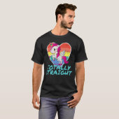 Totally Straight Unicorn Shirt - Funny Design (Vorne ganz)