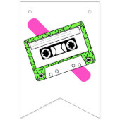 Totally Tubular 80er Geburtstag Wimpelkette (Erste Fahne)