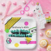 Totally Tubular 80er Geburtstagsparty Pappteller (Party)