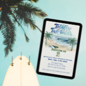 Totally Two-buillar, Surf 2nd Birthday Einladung