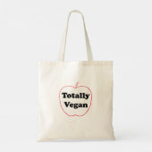 Totally Vegan - Tote Bag Tragetasche (Rückseite)
