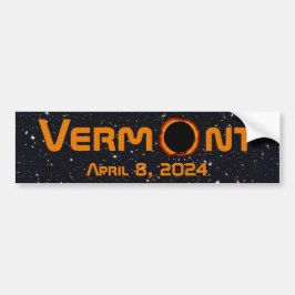 Totally Vermont 2024 Solar Eclipse Autoaufkleber