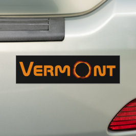 Totally Vermont 2024 Solar Eclipse Autoaufkleber