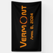 Totally Vermont 2024 Solar Eclipse Banner (Vertikal)