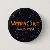 Totally Vermont 2024 Solar Eclipse Button (Vorderseite)