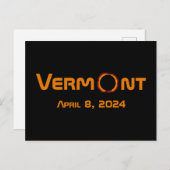 Totally Vermont 2024 Solar Eclipse Postkarte (Vorne/Hinten)