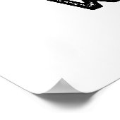 Totally Wicket Funny Sports Cricket Puff Poster (Ecke)