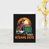 Totally Witching Drive Niedlich Hexe auf Garbage T Karte (Gelbe Blume)