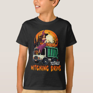 Totally Witching Drive Niedlich Hexe auf Garbage T T-Shirt