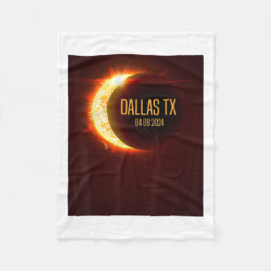 Totalweg Dallas Tx 4.8.24 Gesamter Solar-Ecli Fleecedecke
