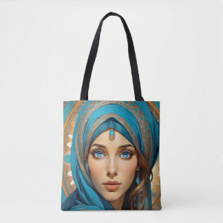 Totasche Schöne Frauen mit blauem Auge Design Tasche