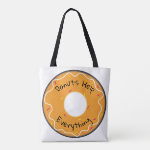 Totbeutel Donuts helfen alles Tasche