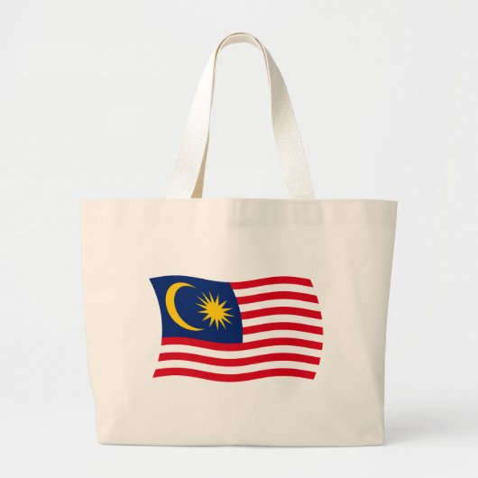 Totbeutel für die malaysische Flagge Jumbo Stoffbeutel (Vorne)