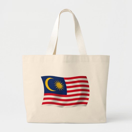 Totbeutel für die malaysische Flagge Jumbo Stoffbeutel (Vorne)