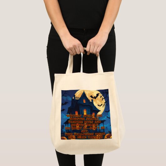 Totbeutel Halloween Tragetasche (Vorderseite (Produkt))