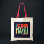 Totbeutel - Ich kann und werde" Tragetasche<br><div class="desc">Machen Sie eine Aussage mit diesem stilvollen Totbeutel mit dem motivierend Satz 'I Can and I Will'. Aus hochwertigen Materialien gefertigt,  eignet sich diese Tasche ideal für den täglichen Gebrauch,  Einkäufe oder als Geschenk für Freunde und Familie,  die einen Hauch von Inspiration und Selbstbestimmung Liebe haben."</div>