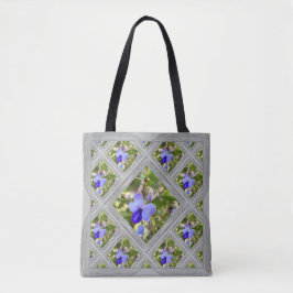 Totbeutel mit Blue Butterfly Bush Blume Tasche