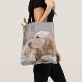Totbeutel mit Golden Retriever Tasche (Von Nahem)