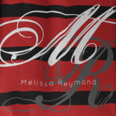 Totbeutel mit großen roten Streifen Tasche