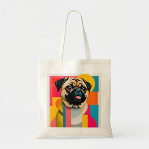 Totbeutel mit Mops-Design Tragetasche
