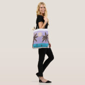 Totbeutel mit Palm und Ocean Design Tasche (Am Model)